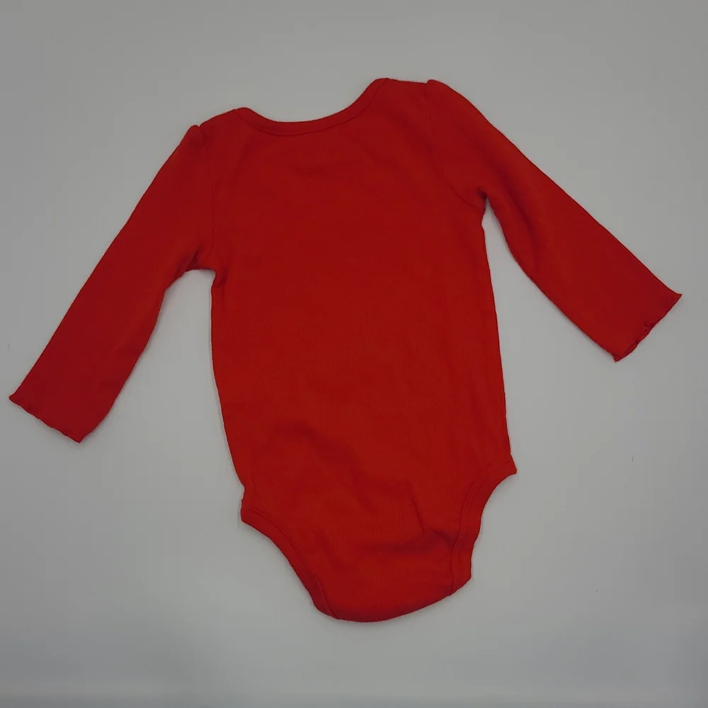 Carter's baby girl holiday plaid jumper set size 9 months